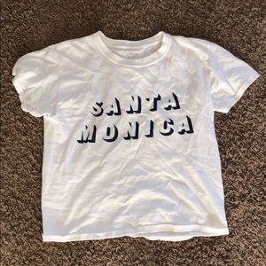 santa monica brandy melville t shirt one size